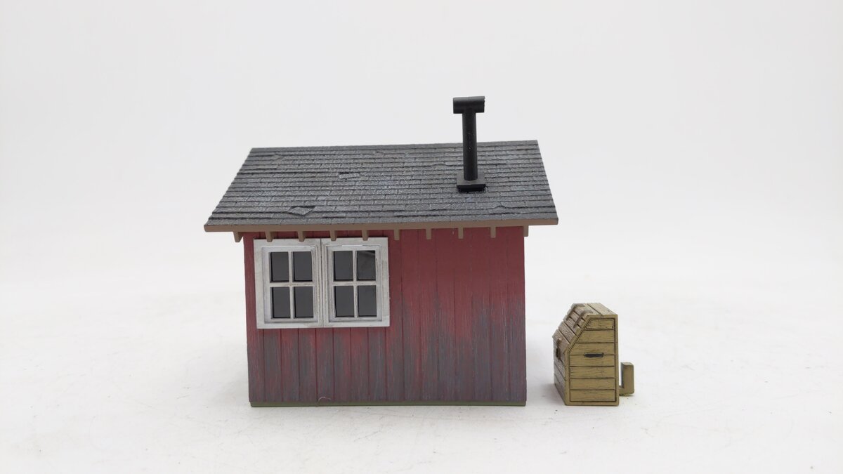 Woodland Scenics BR5857 O Scale Built-&-Ready Work Shed Building VG/Box