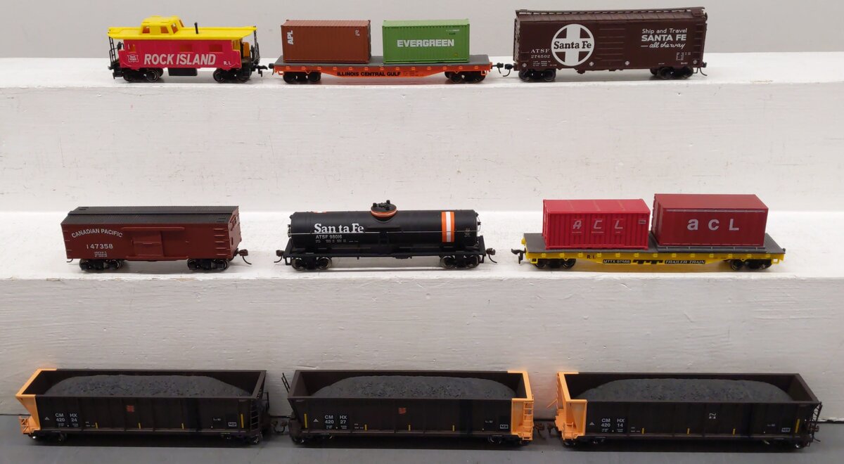 Life-Like, Bachmann, & Other HO Scale Assorted Freight Cars [9] EX