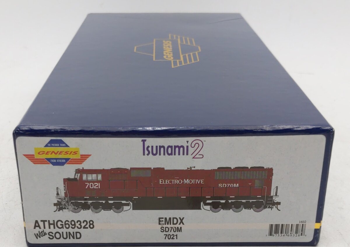Athearn G69328 HO Electro-Motive SD70M Diesel Locomotive w/DCC & Sound #7021 EX/Box