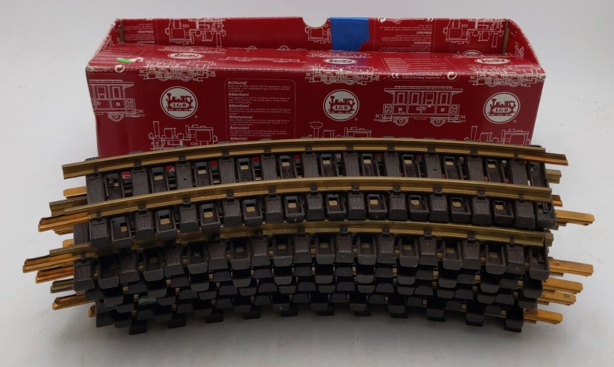 LGB 11000 G Scale R1 30 Degree Curved Track Sections (11) EX/Box