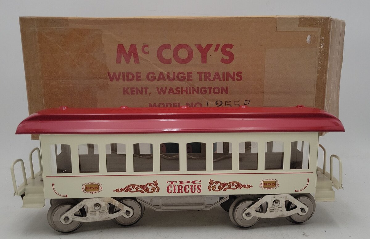 McCoy 255P Standard Gauge Circus Performer Car EX/Box