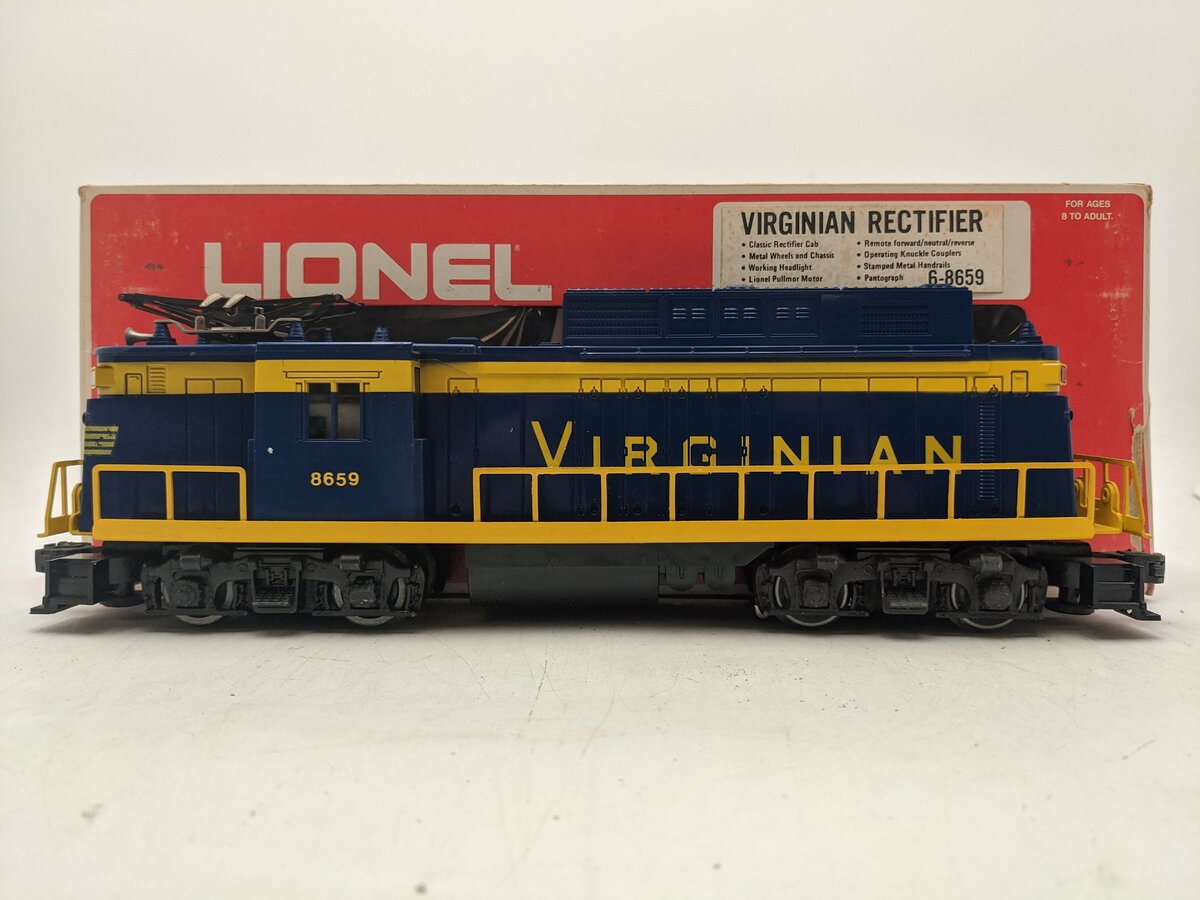 Lionel 6-8659 O Gauge Virginian Rectifier Electric Locomotive EX/Box