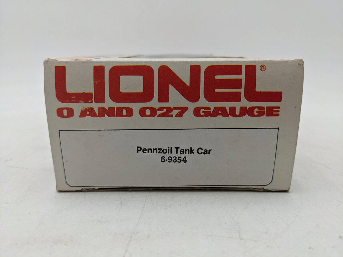 Lionel 6-9354 Pennzoil Chrome Plated Single Dome Tank Car EX/Box