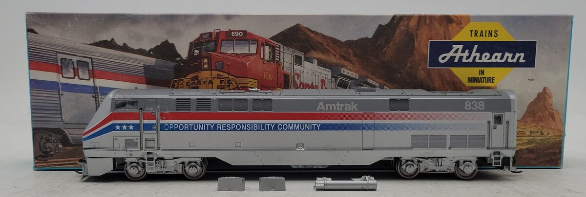 Athearn 3645 HO Amtrak P40 AMD 103 Powered Diesel Locomotive#838 EX/Box