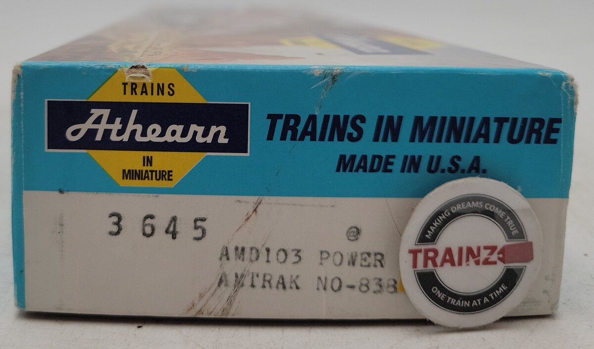 Athearn 3645 HO Amtrak P40 AMD 103 Powered Diesel Locomotive#838 EX/Box