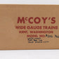 McCoy 256 Standard Gauge Flatcar with Pole Wagon NIB