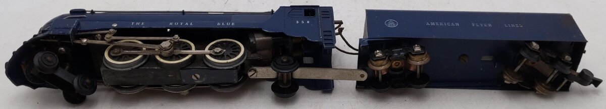 American Flyer 350 Vintage S B&O The Royal Blue 4-6-2 Die-Cast Steam Locomotive