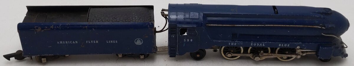 American Flyer 350 Vintage S B&O The Royal Blue 4-6-2 Die-Cast Steam Locomotive