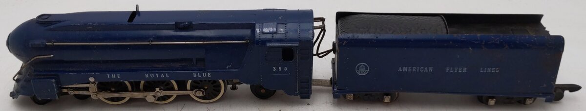 American Flyer 350 Vintage S B&O The Royal Blue 4-6-2 Die-Cast Steam Locomotive