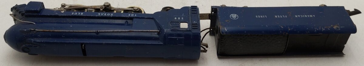 American Flyer 350 Vintage S B&O The Royal Blue 4-6-2 Die-Cast Steam Locomotive