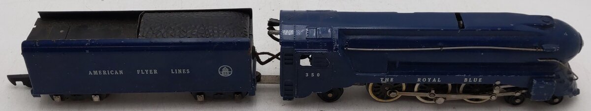 American Flyer 350 Vintage S B&O The Royal Blue 4-6-2 Die-Cast Steam Locomotive