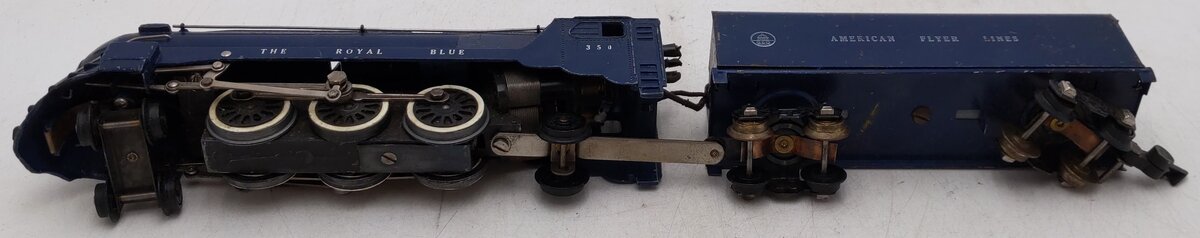 American Flyer 350 Vintage S B&O The Royal Blue 4-6-2 Die-Cast Steam Locomotive