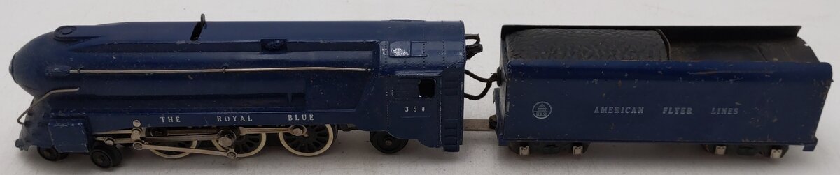 American Flyer 350 Vintage S B&O The Royal Blue 4-6-2 Die-Cast Steam Locomotive