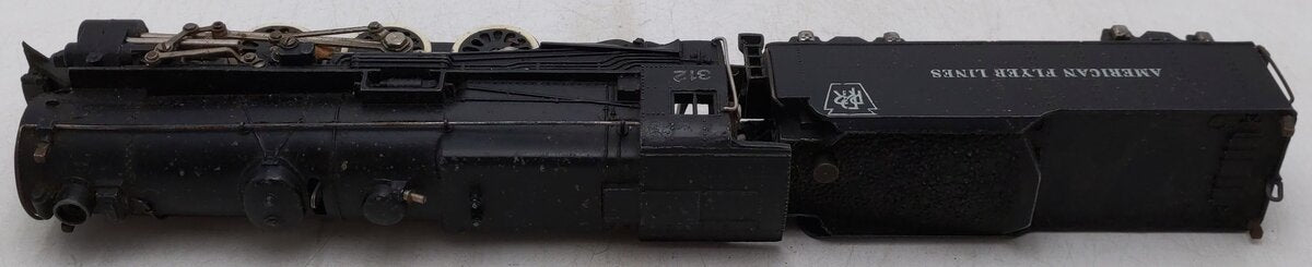 American Flyer 312 VIntage S PRR 4-6-2 Die-Cast Steam Locomotive & Tender/Box