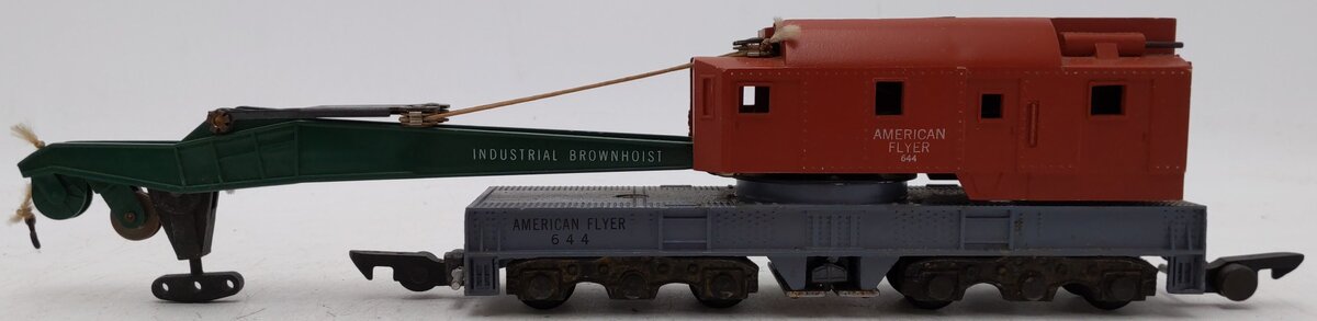 American Flyer 644 Vintage S Brownhoist Industrial Crane Car VG/Box