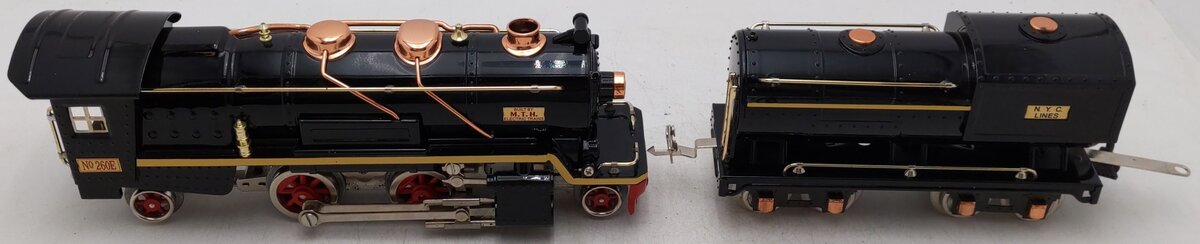 MTH 10-3002-1 O Gauge Tinplate 260E Steam Locomotive & Tender w/PS1 EX/Box