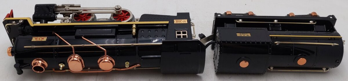 MTH 10-3002-1 O Gauge Tinplate 260E Steam Locomotive & Tender w/PS1 EX/Box