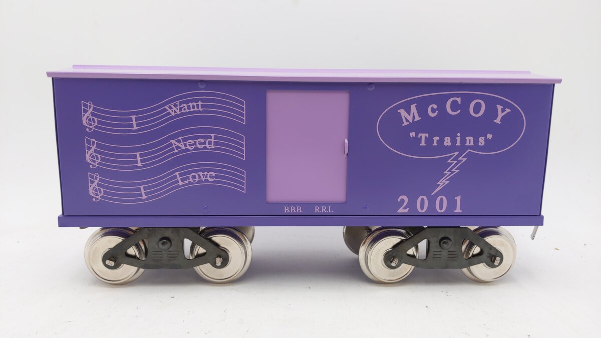 McCoy 2001 Standard Scale "I Want, I Need, I Love" Box Car EX/Box