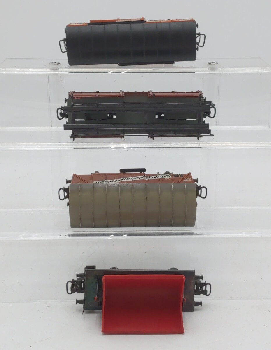 Marklin & Others HO Scale Assorted Freight Cars [4] VG