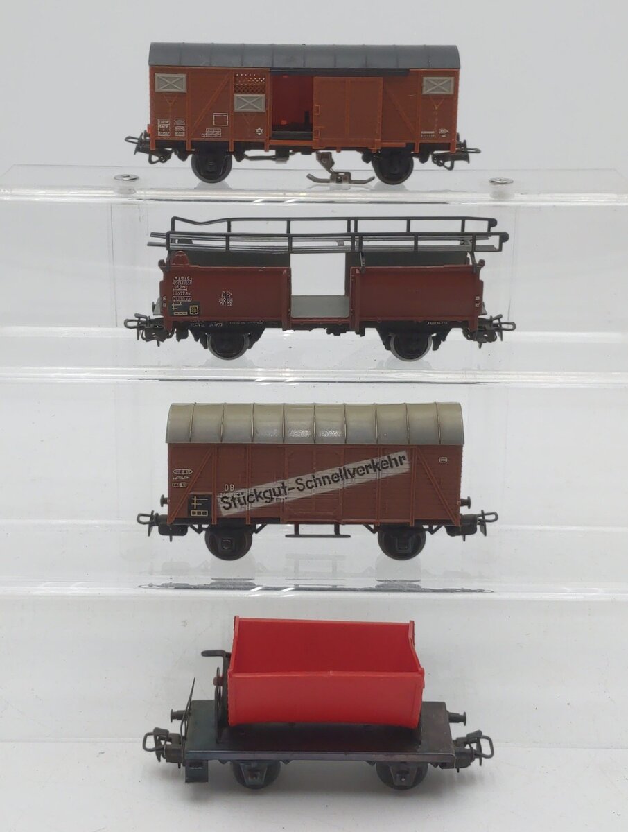 Marklin & Others HO Scale Assorted Freight Cars [4] VG