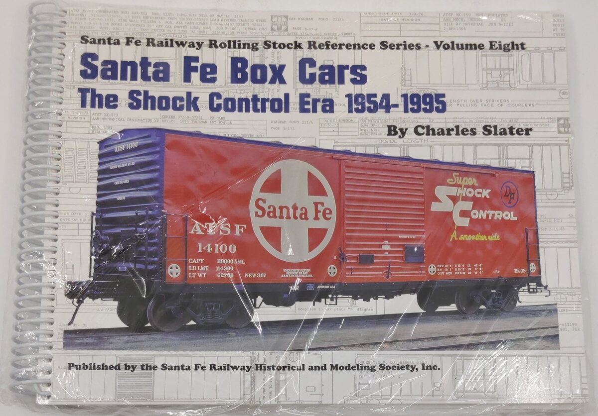 Santa Fe Box Car The Shock Control Era 1954-95 Vol.8 Hardcover By Charles Slater MT