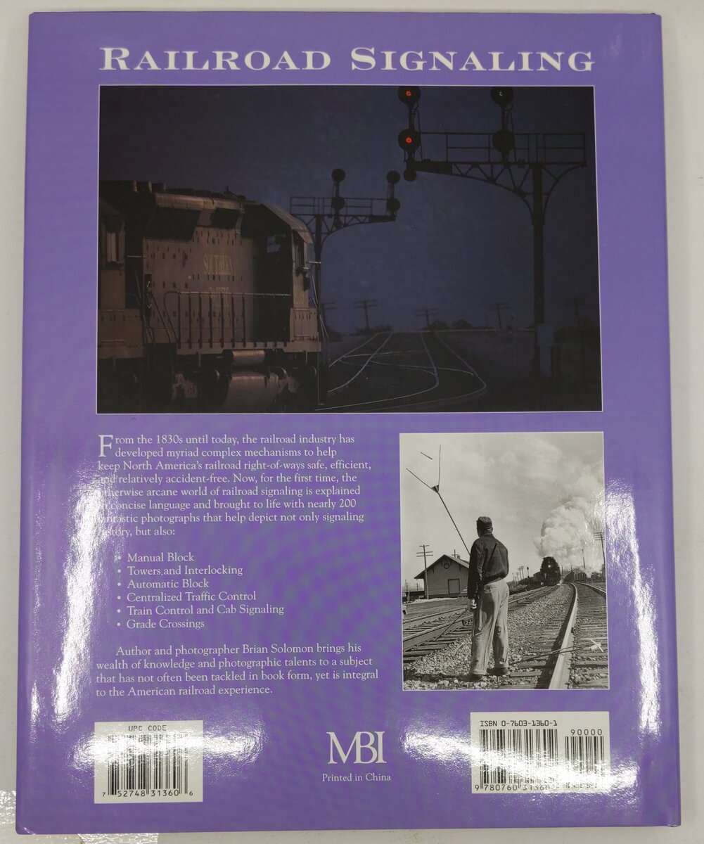 Railroad Signaling Hardcover Book By Brian Solomon VG