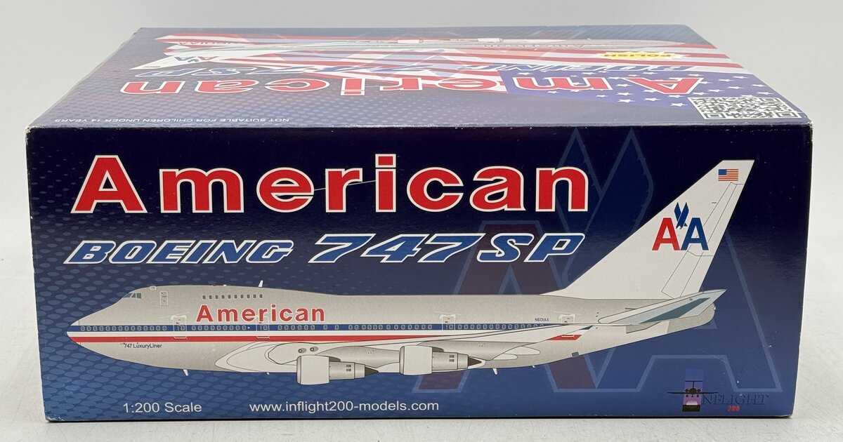 Inflight IF747SP002 1:200 American Airlines Boeing 747SP N601AA EX/Box