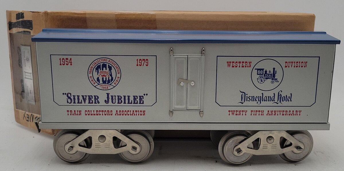 McCoy 1979 Standard Gauge Silver Jubilee Disneyland Hotel Convention Boxcar EX/Box