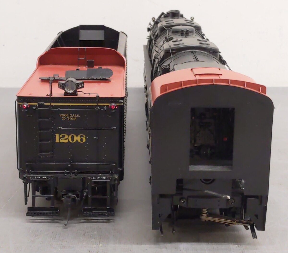 Boo-Rim Precision O Brass WM 2-6-6-4 M-2 Steam Locomotive & Tender #1206 2-Rail EX/Box