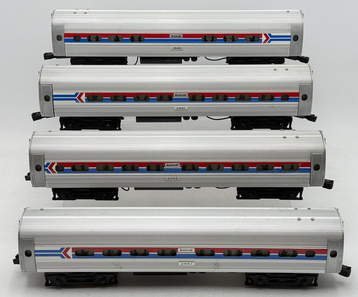 Williams O Gauge Assorted Amtrak Passenger Cars #2880-#2883 [4] VG