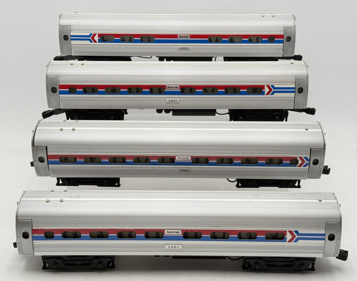 Williams O Gauge Assorted Amtrak Passenger Cars #2880-#2883 [4] VG