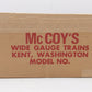 McCoy 904 Standard Gauge Esquimalt and Nanaimo Boxcar LN/Box