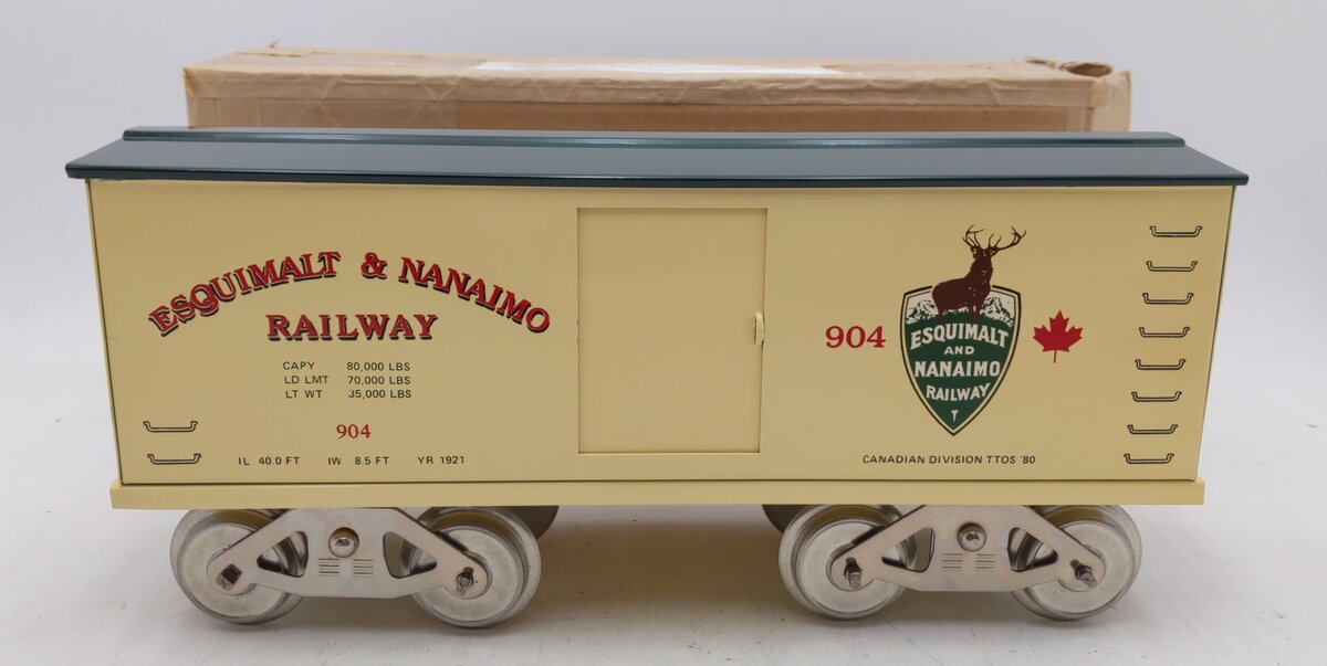 McCoy 904 Standard Gauge Esquimalt and Nanaimo Boxcar LN/Box