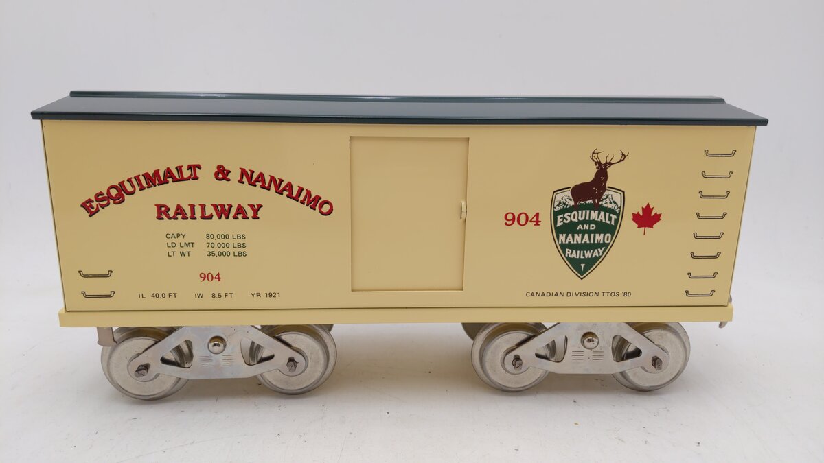 McCoy 904 Standard Gauge Esquimalt and Nanaimo Boxcar LN/Box