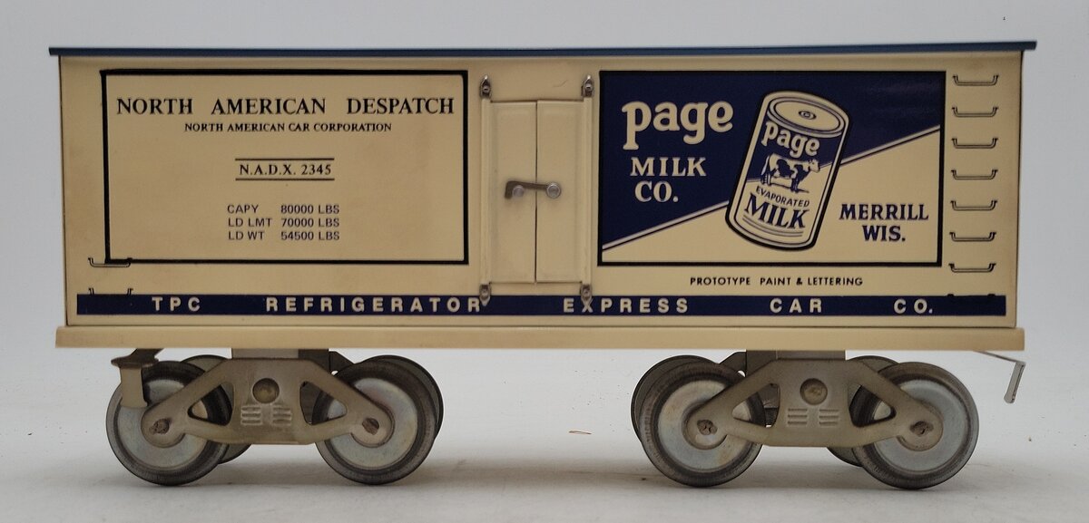 McCoy's Wide Gauge Train Car Mod. 287 Advertising Page Milk Co. EX/Box