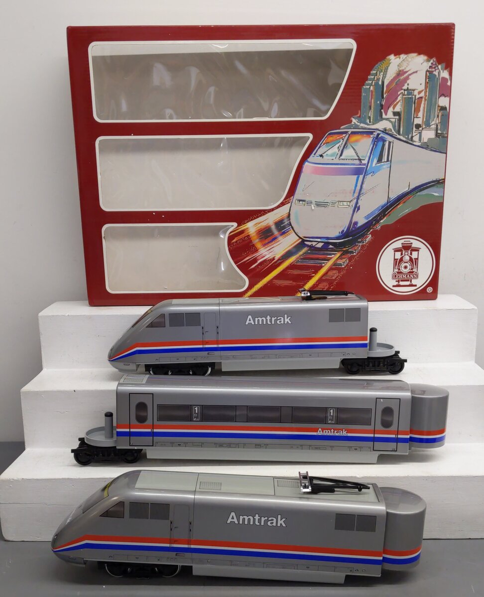 LGB 91950 G Amtrak ABA High Speed Electric Train Set EX/Box