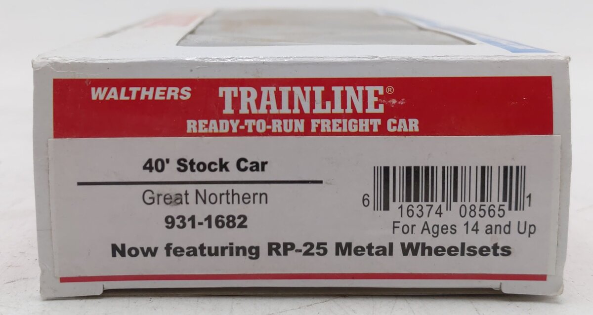Walthers 931-1682 HO Scale Great Northern 40' Stock Car #56960 LN/Box