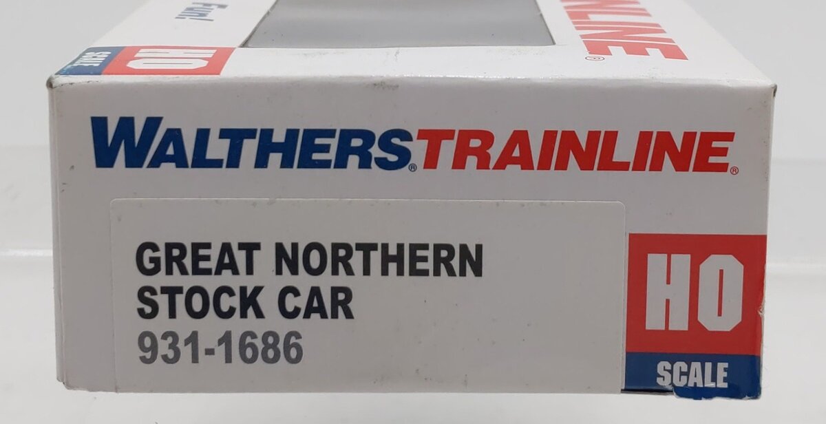 Walthers 931-1686 HO Great Northern 40' Stock Car #56385 EX/Box
