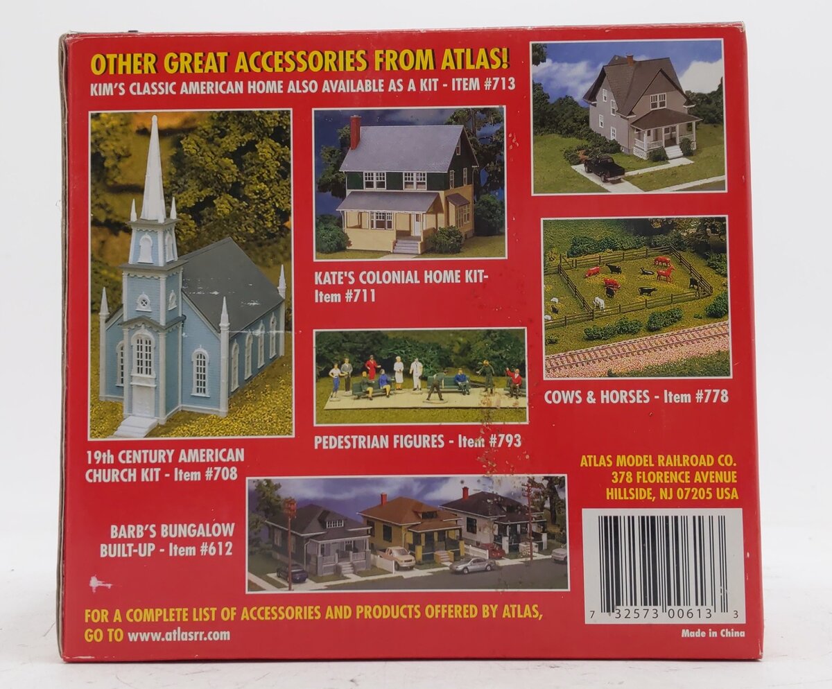 Atlas 6132 HO Scale Tan Assembled Kim's Classic American Home EX/Box