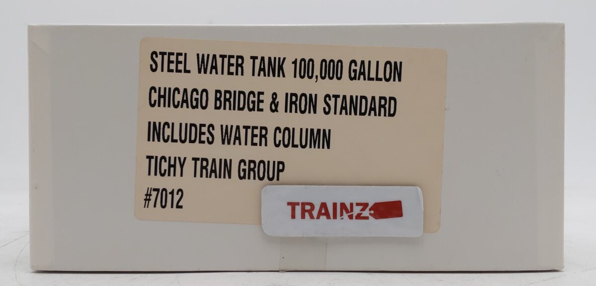 Tichy 7012 HO Scale 100,000 Gallon Version Standard Steel Water Tank Plastic Kit EX/Box