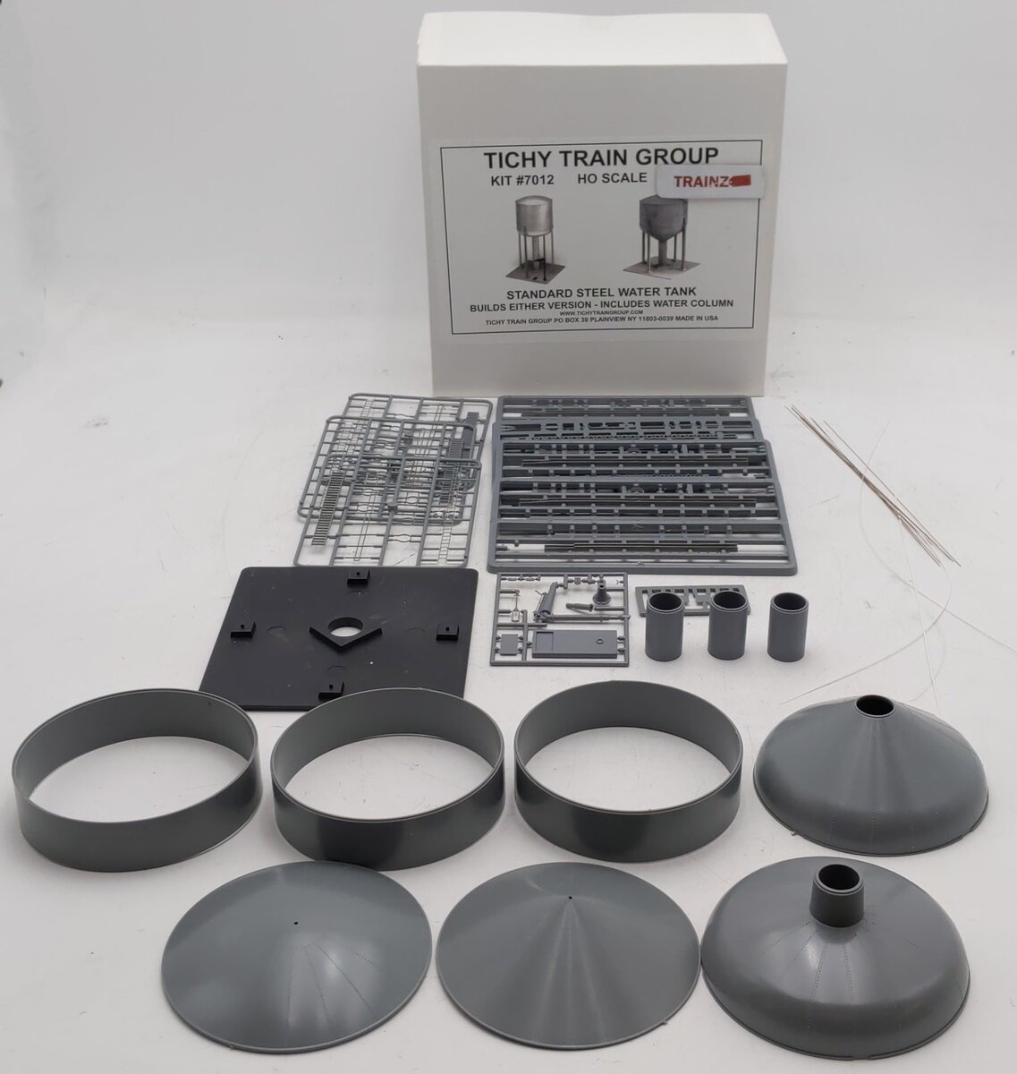 Tichy 7012 HO Scale 100,000 Gallon Version Standard Steel Water Tank Plastic Kit EX/Box