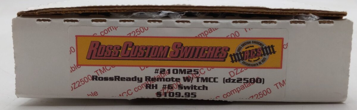 Ross 210M25 O Gauge RossReady Remote w/TMCC (DZ2500) RH Switch #6 VG/Box