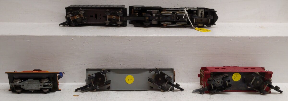American Flyer 5301T Vintage S Steam Freight Set # 301, 605, 638 & 740 [4] VG/Box