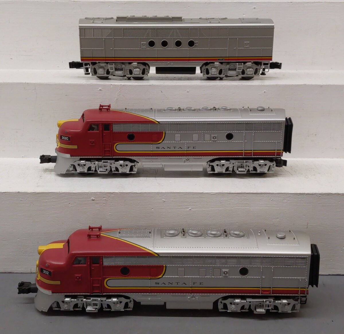 K-Line K25301 O Santa Fe ABA Diesel Loco Set w/TMCC #302 EX/Box