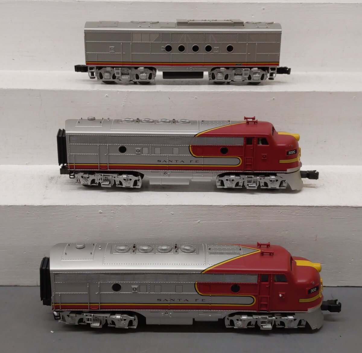 K-Line K25301 O Santa Fe ABA Diesel Loco Set w/TMCC #302 EX/Box