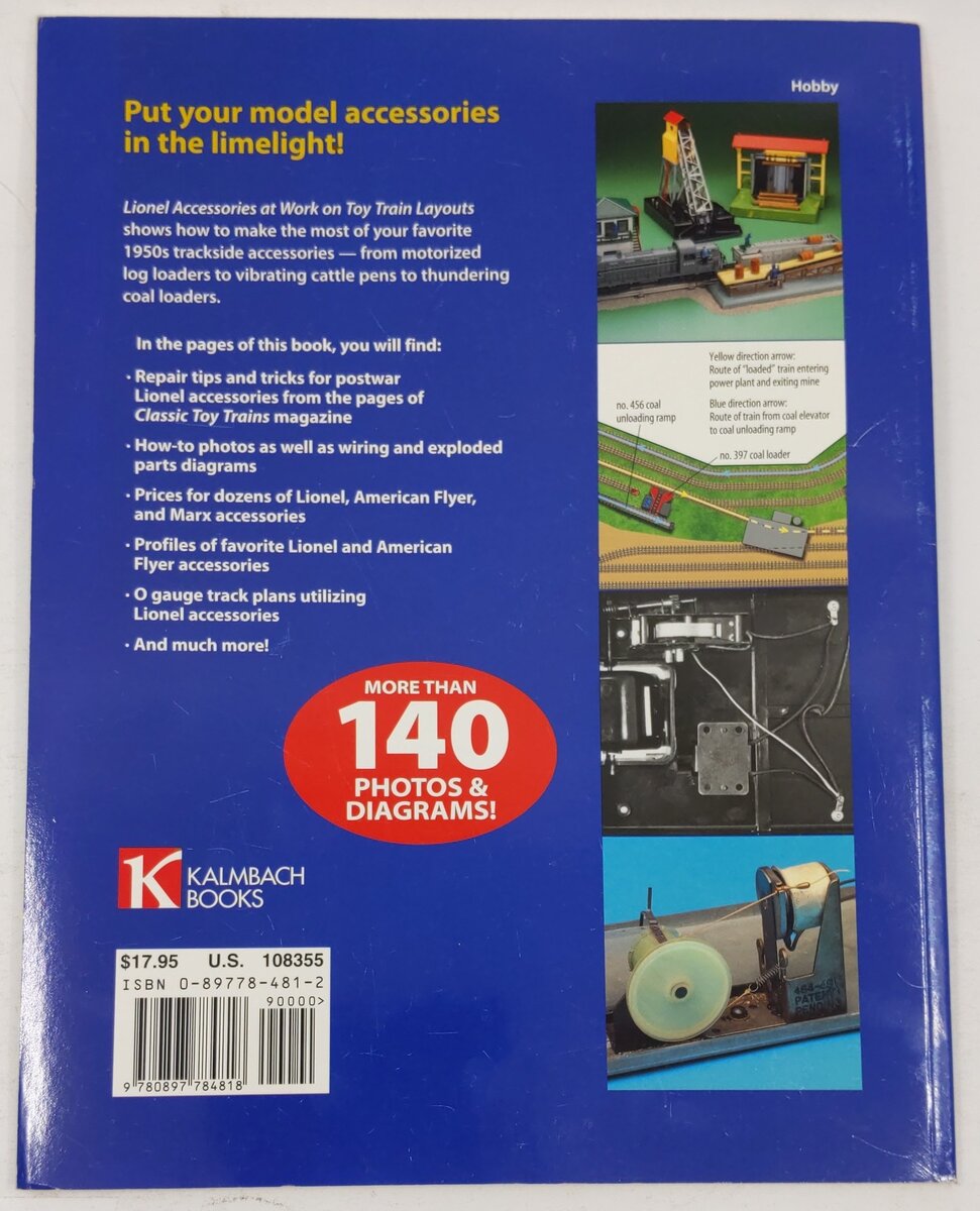 Lionel Accessories At Work On Toy Train Layouts Paperback Book Neil Besougloff VG