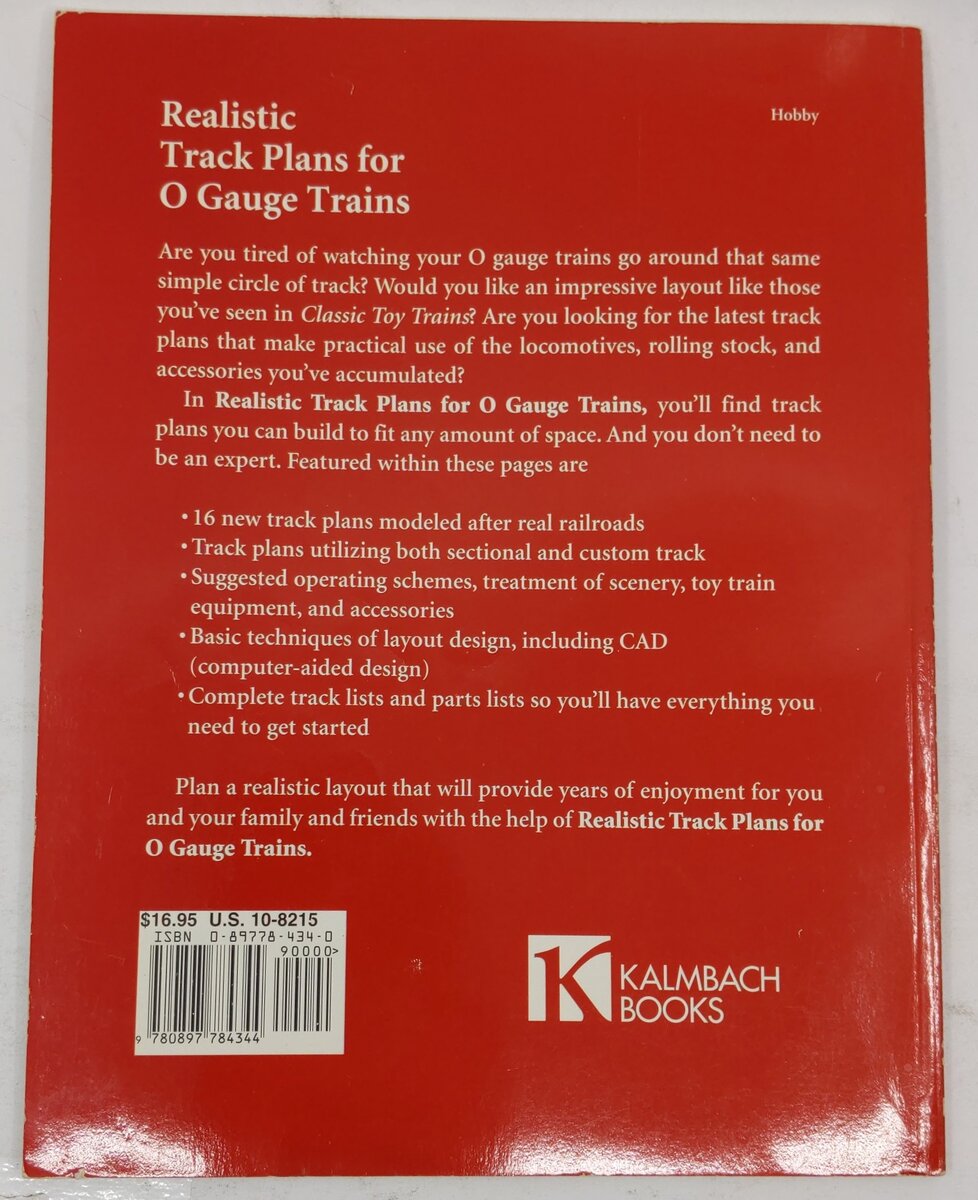 Realistic Track Plans for O Gauge Trains Paperback Book By Martin J. McGuirk VG
