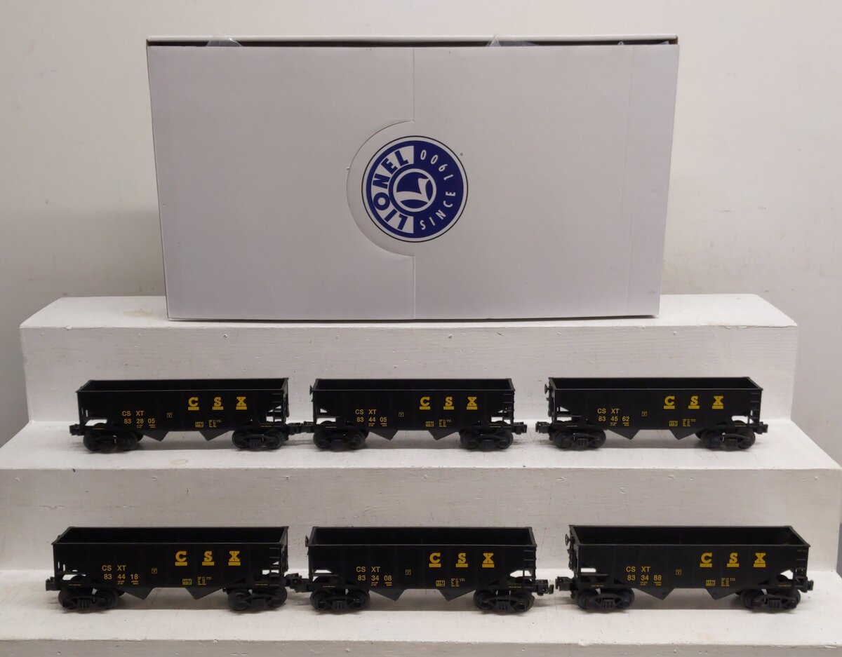Lionel 1928130 O CSX Hopper Car Set (Pack of 6)