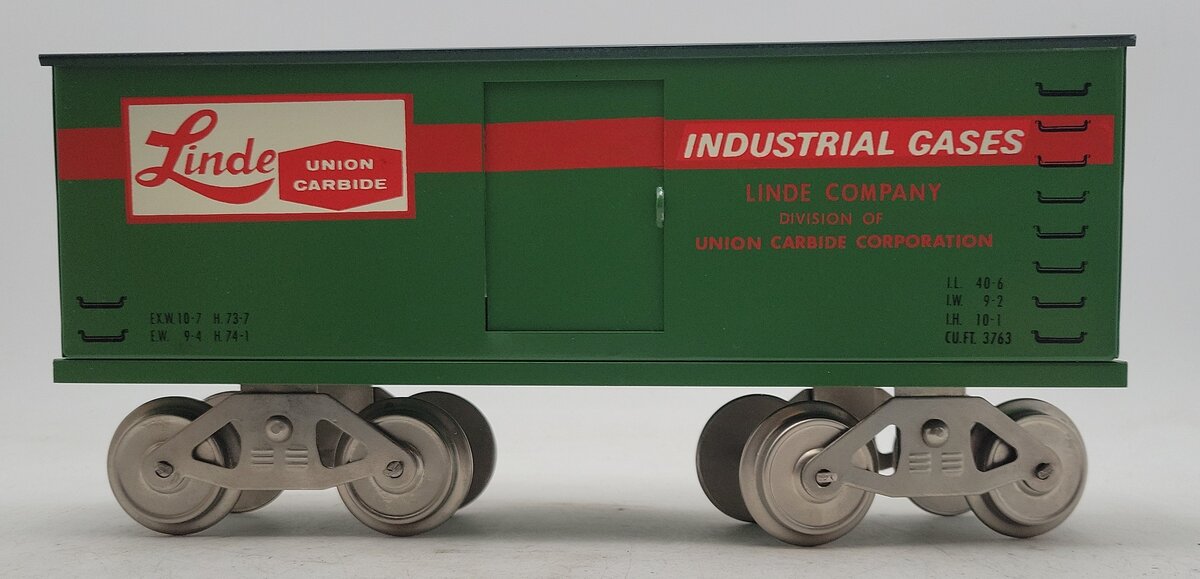 McCoy 267 Standard Gauge Linde Union Carbide Industrial Gases Box Car LN/Box