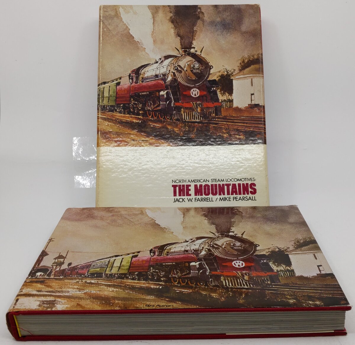 North American Steam Locomotives Hardcover Book Jack W. Farrell &  Mike Pearsall VG